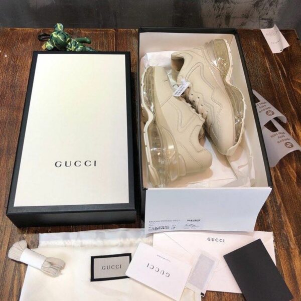 Gucci Rhyton Dad Transparent Sole SneakersSpring/Summer 2020 Collection, White Women Shoes - Image 3