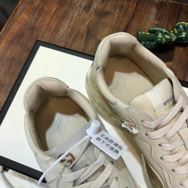 Gucci Rhyton Dad Transparent Sole SneakersSpring/Summer 2020 Collection, White Women Shoes - Image 8