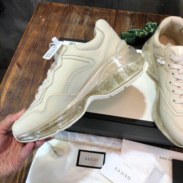 Gucci Rhyton Dad Transparent Sole SneakersSpring/Summer 2020 Collection, White Women Shoes - Image 5