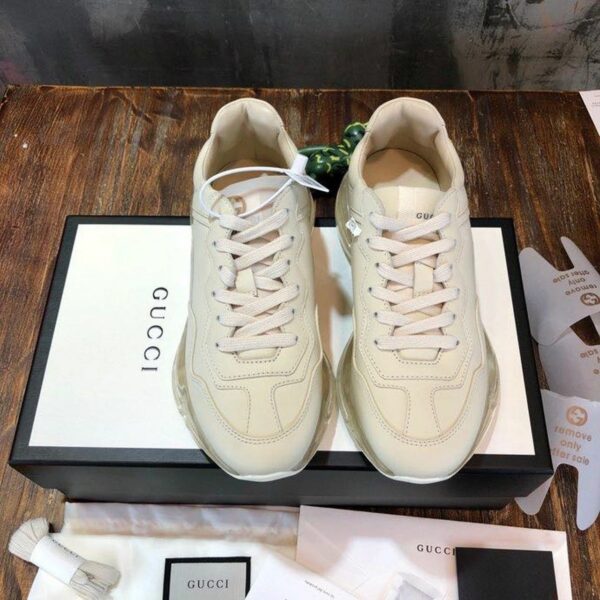 Gucci Rhyton Dad Transparent Sole SneakersSpring/Summer 2020 Collection, White Women Shoes - Image 2