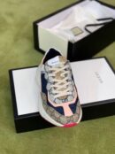 Gucci Rhyton Dad Unisex Sneakers 619891 Spring/Summer 2020 Collection, Beige/Ebony Women Shoes