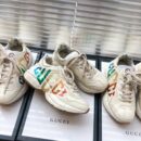 Gucci Rhyton Glitter Logo Unisex Dad SneakersSpring/Summer Collection Off White/Multicolor Women Shoes