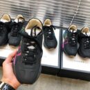 Gucci Rhyton Gucci Logo Unisex Dad SneakersSpring/Summer Collection Black Women Shoes