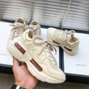 Gucci Rhyton Gucci Logo Unisex Dad SneakersSpring/Summer Collection Off White Women Shoes
