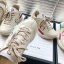 Gucci Rhyton Gucci Logo Unisex Dad SneakersSpring/Summer Collection Off White Women Shoes