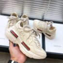 Gucci Rhyton Gucci Logo Unisex Dad SneakersSpring/Summer Collection Off White Women Shoes