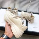 Gucci Rhyton Gucci Logo Unisex Dad SneakersSpring/Summer Collection Off White Women Shoes