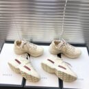Gucci Rhyton Gucci Logo Unisex Dad SneakersSpring/Summer Collection Off White Women Shoes