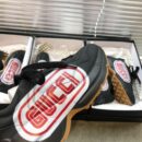 Gucci Rhyton Gucci Stamp Unisex Dad Sneakers 524991Spring/Summer 2019 Collection, Black Women Shoes