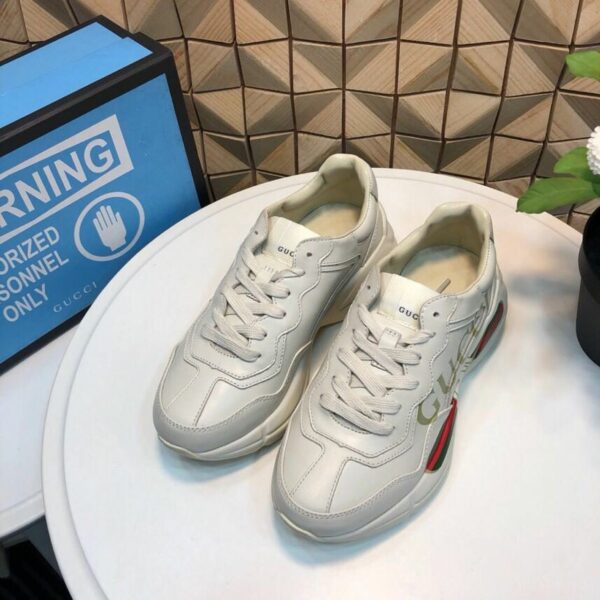 Gucci Rhyton Logo Dad Sneakers 528892Spring/Summer 2019 Collection, White Women Shoes - Image 2
