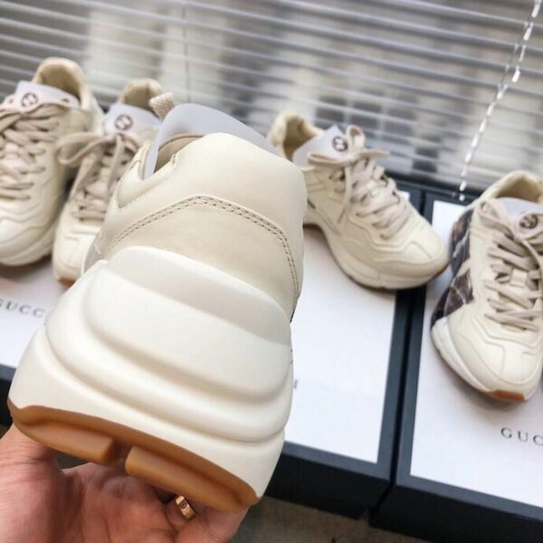 Gucci Rhyton Panther Unisex Dad Sneakers ??524991Spring/Summer 2019 Collection, Off White/Black Women Shoes - Image 3