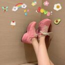 Gucci Rhyton Sneakers with Eye 576963Spring/Summer 2019 Collection, Pink Women Shoes
