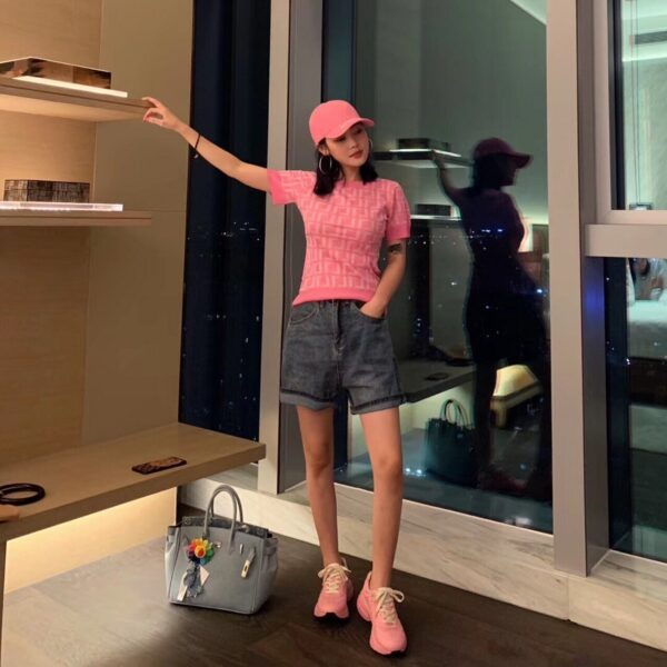 Gucci Rhyton Sneakers with Eye 576963Spring/Summer 2019 Collection, Pink Women Shoes - Image 9