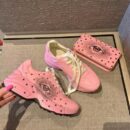 Gucci Rhyton Sneakers with Eye 576963Spring/Summer 2019 Collection, Pink Women Shoes