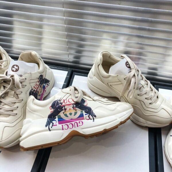 Gucci Rhyton Unicorn Unisex Dad Sneakers ??524991Spring/Summer 2019 Collection, Off White Women Shoes - Image 5