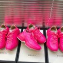 Gucci Rhyton Unisex Dad Sneakers ??524991Spring/Summer 2019 Collection, Neon Pink Women Shoes