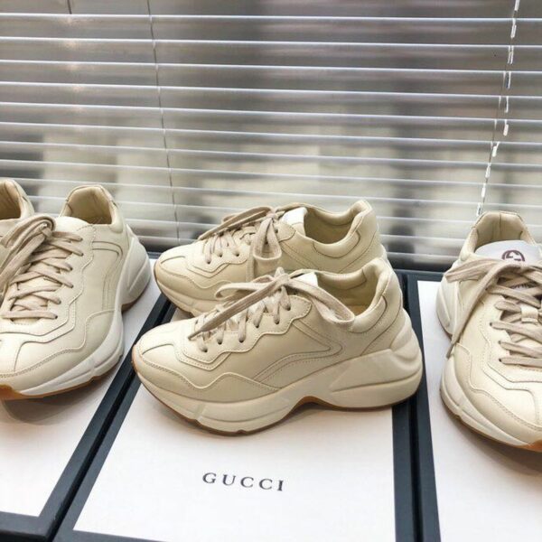 Gucci Rhyton Unisex Dad Sneakers 524991Spring/Summer 2019 Collection, White Women Shoes - Image 2