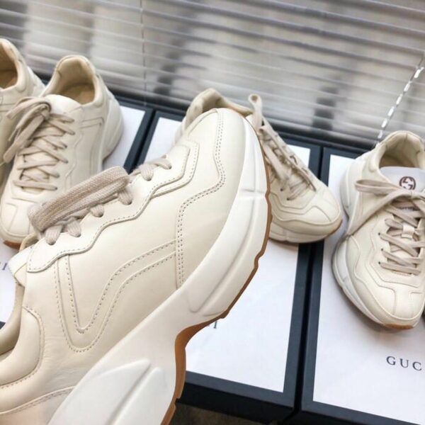 Gucci Rhyton Unisex Dad Sneakers 524991Spring/Summer 2019 Collection, White Women Shoes - Image 4