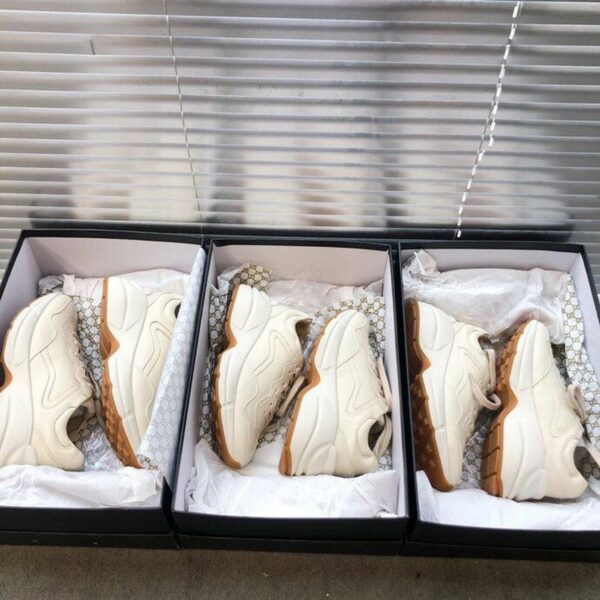 Gucci Rhyton Unisex Dad Sneakers 524991Spring/Summer 2019 Collection, White Women Shoes - Image 6