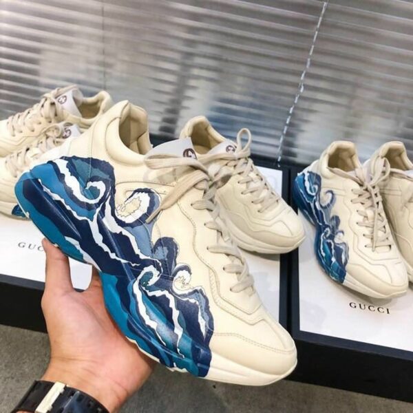 Gucci Rhyton Wave Unisex Dad SneakersSpring/Summer Collection Off White Women Shoes