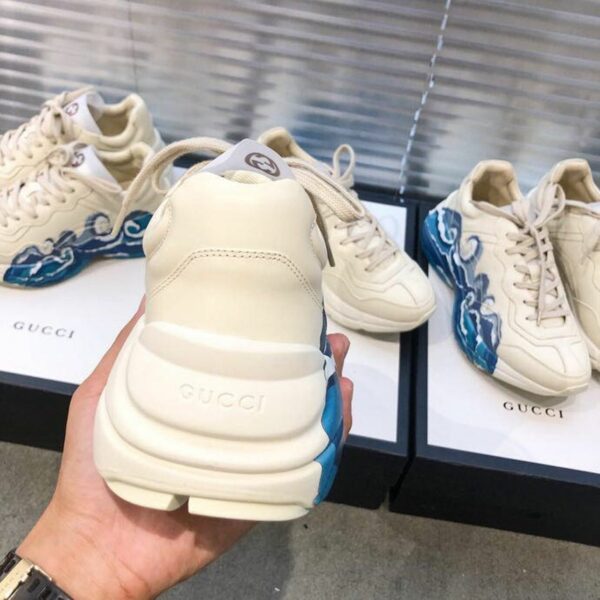Gucci Rhyton Wave Unisex Dad SneakersSpring/Summer Collection Off White Women Shoes - Image 5
