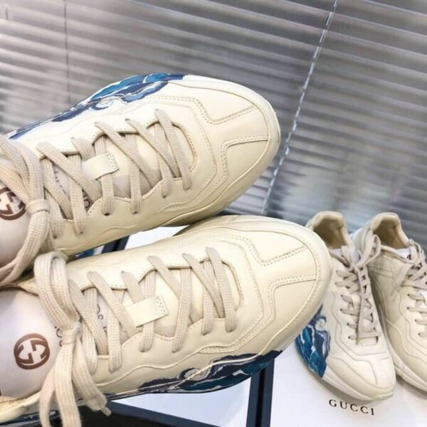Gucci Rhyton Wave Unisex Dad SneakersSpring/Summer Collection Off White Women Shoes - Image 3