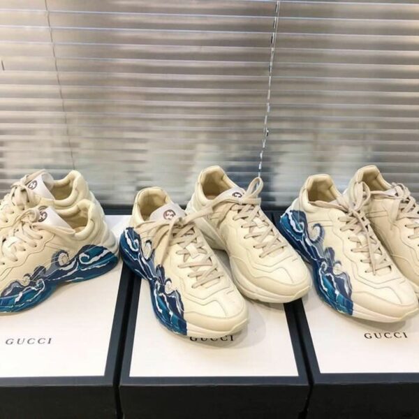 Gucci Rhyton Wave Unisex Dad SneakersSpring/Summer Collection Off White Women Shoes - Image 7
