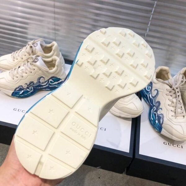 Gucci Rhyton Wave Unisex Dad SneakersSpring/Summer Collection Off White Women Shoes - Image 4