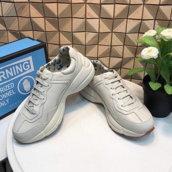 Gucci Rhyton Web Print Dad Sneakers ???523535Spring/Summer 2019 Collection, Off White Women Shoes - Image 8