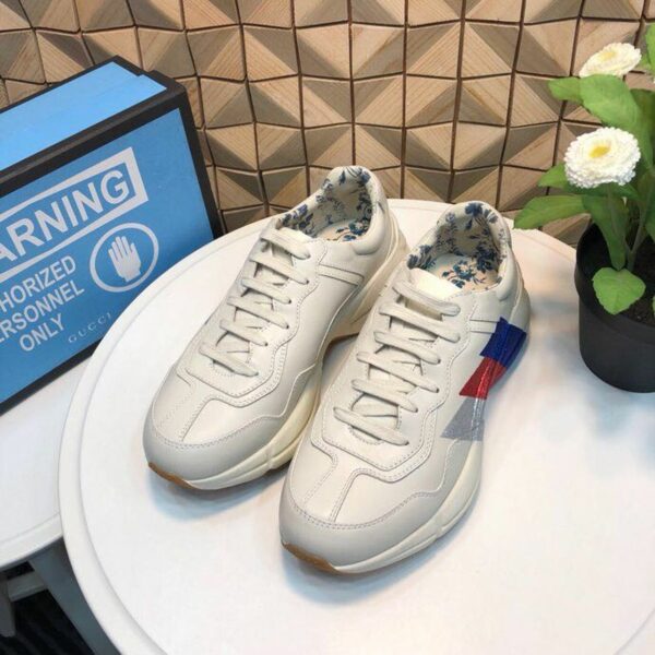 Gucci Rhyton Web Print Dad Sneakers ???523535Spring/Summer 2019 Collection, Off White Women Shoes - Image 2