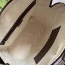 Gucci Savoy Small Beige And Ebony Bowling Tote 724654