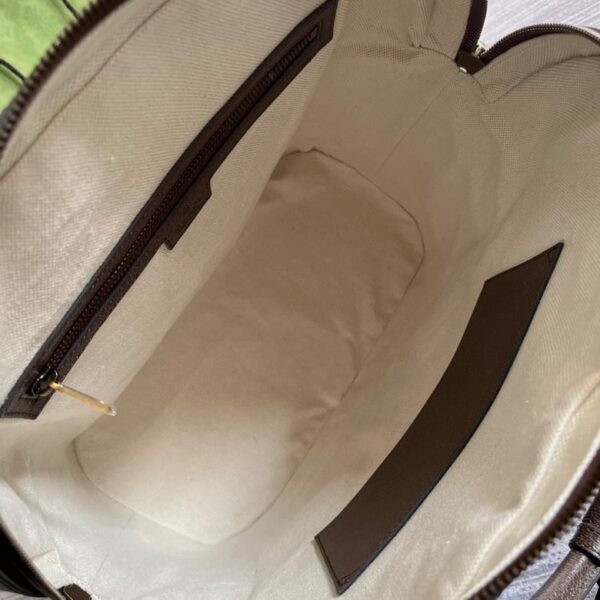 Gucci Savoy Small Beige And Ebony Bowling Tote 724654 - Image 9
