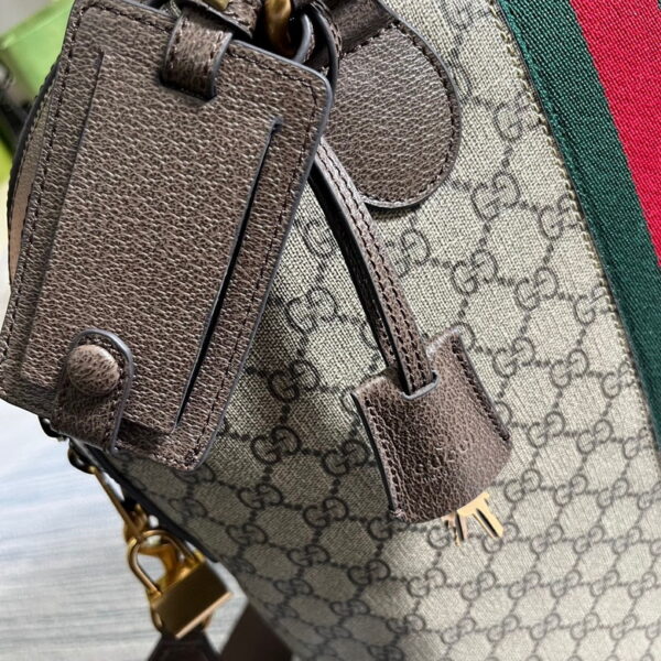 Gucci Savoy Small Beige And Ebony Bowling Tote 724654 - Image 6
