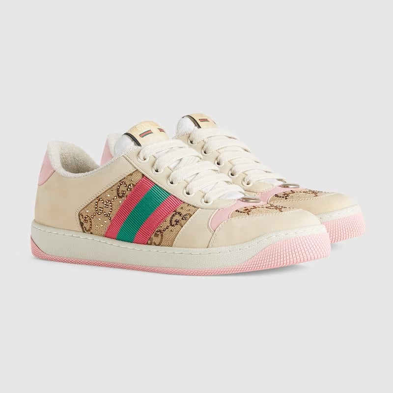 Gucci Screener GG Pink Sneaker For Women EU35 - EU41
