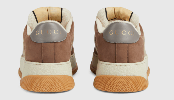 Gucci Screener GG Sneaker Beige Ebony and Brown Suede EU36 - EU45 - Image 3