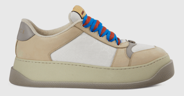 Gucci Screener GG Sneaker White and Beige Suede EU36 - EU45