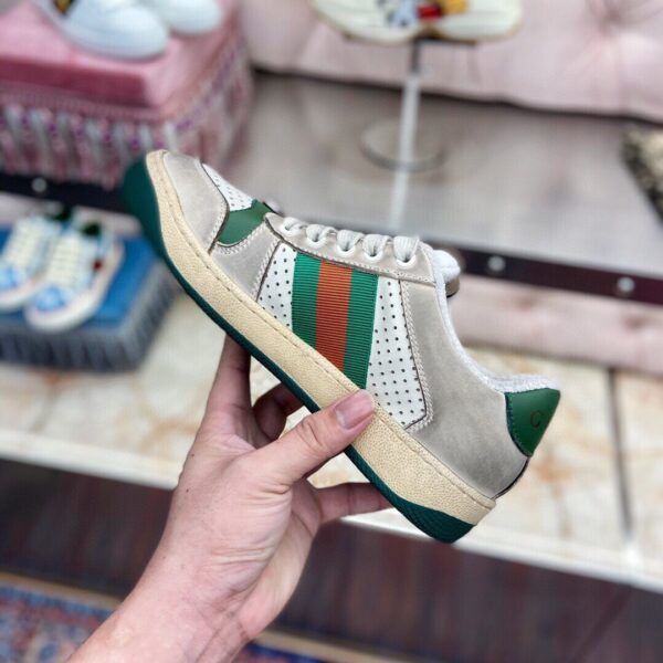 Gucci Screener Leather Sneaker For Men Women EU35 - EU44 - Image 2