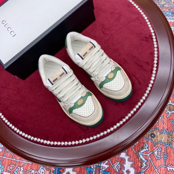 Gucci Screener Leather Sneaker For Men Women EU35 - EU44 - Image 6