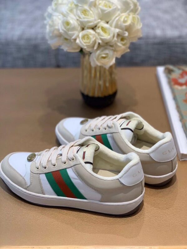 Gucci Screener SneakerSpring/Summer Collection Beige/White Women Shoes - Image 6