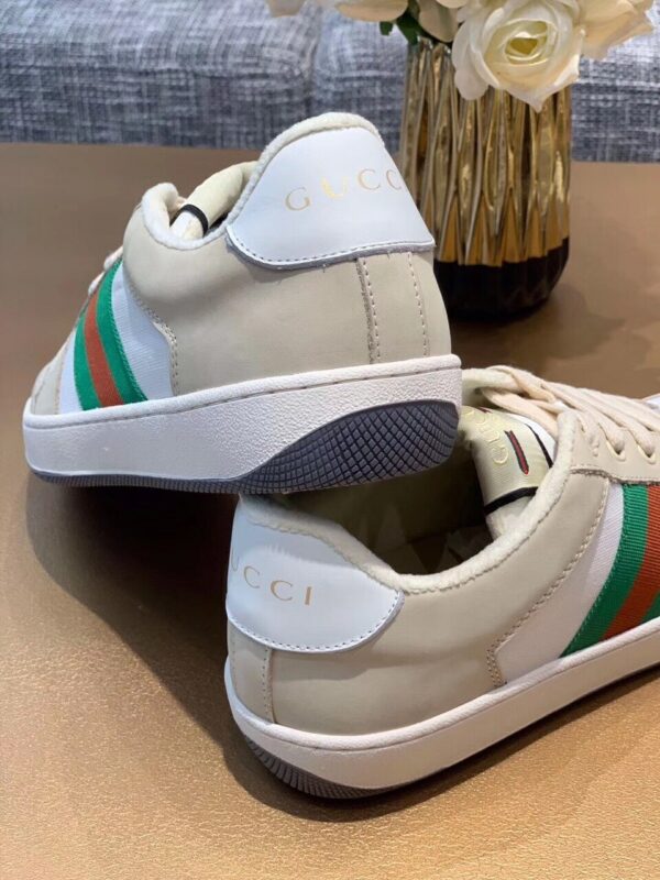 Gucci Screener SneakerSpring/Summer Collection Beige/White Women Shoes - Image 9