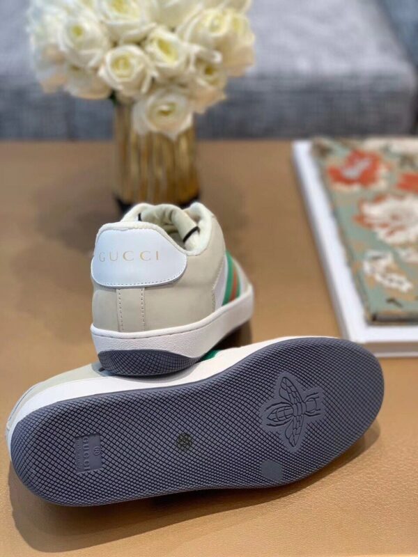 Gucci Screener SneakerSpring/Summer Collection Beige/White Women Shoes - Image 10