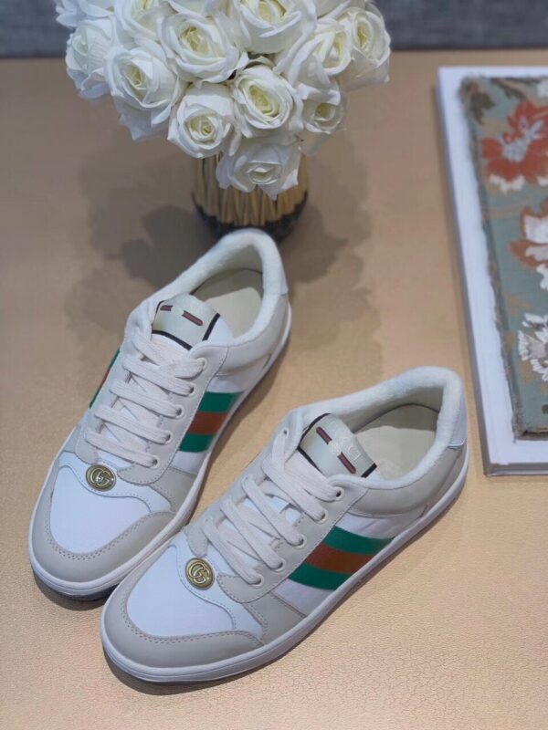 Gucci Screener SneakerSpring/Summer Collection Beige/White Women Shoes - Image 7