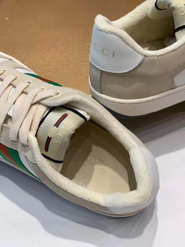 Gucci Screener SneakerSpring/Summer Collection Beige/White Women Shoes - Image 8