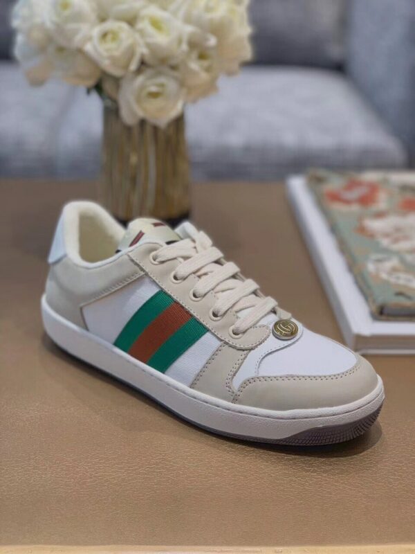 Gucci Screener SneakerSpring/Summer Collection Beige/White Women Shoes - Image 2