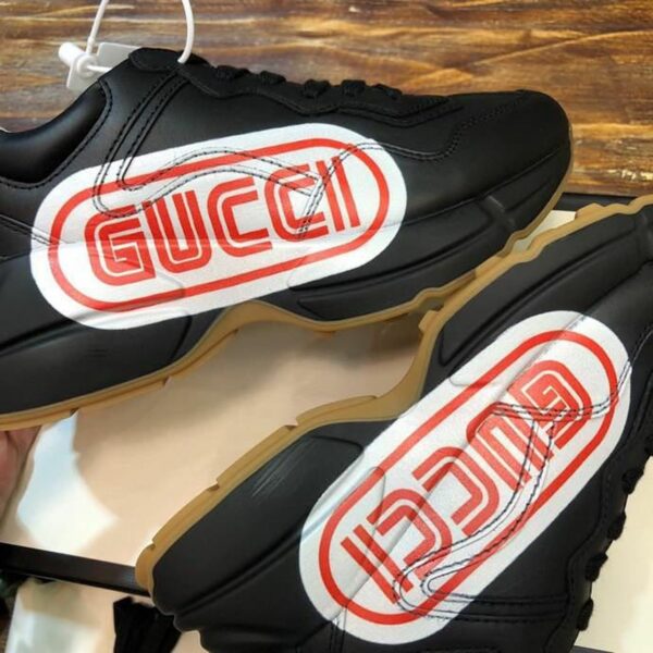 Gucci Sega Anchor Rhyton Dad Sneakers 619896Spring/Summer 2020 Collection, Black Women Shoes - Image 4