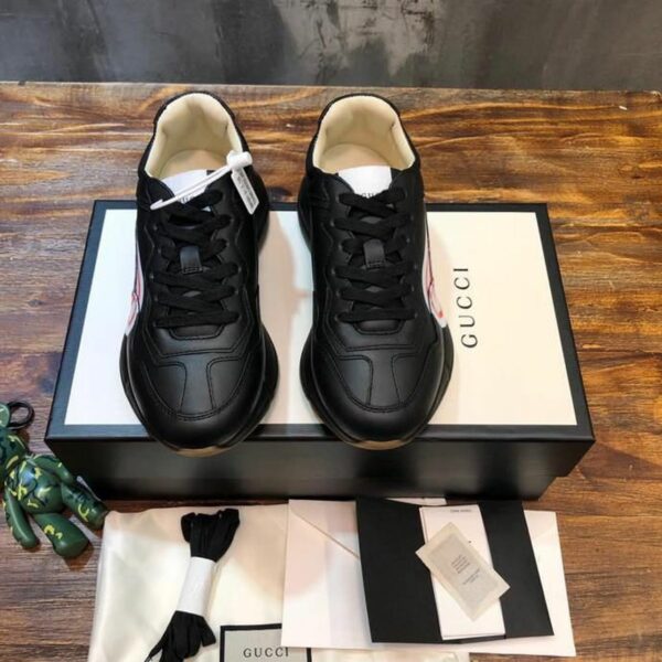 Gucci Sega Anchor Rhyton Dad Sneakers 619896Spring/Summer 2020 Collection, Black Women Shoes - Image 6
