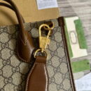 Gucci Small Beige And Ebony GG Canvas Tote With Interlocking G 723308