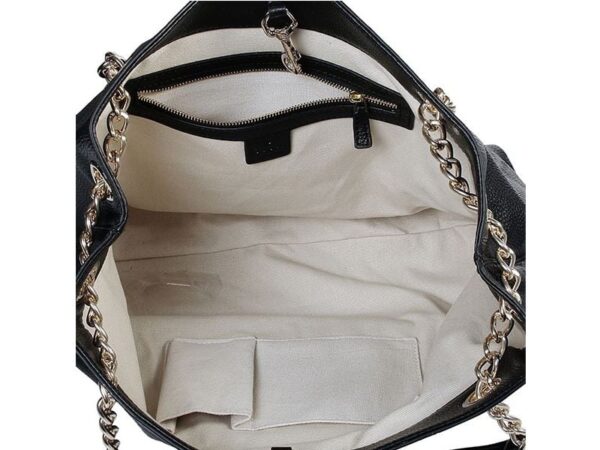 Gucci Soho Medium Leather Tote Black - Image 5