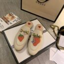 Gucci Strawberry Princetown MulesSpring/Summer 2020 Collection, White Women Shoes