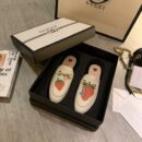 Gucci Strawberry Princetown MulesSpring/Summer 2020 Collection, White Women Shoes